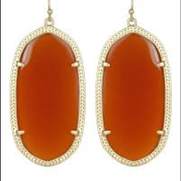 Kendra Scott Jewelry - Kendra Scott iridescent tangerine earrings